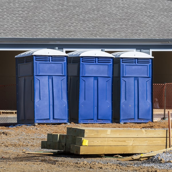 what is the maximum capacity for a single portable restroom in Marineland FL